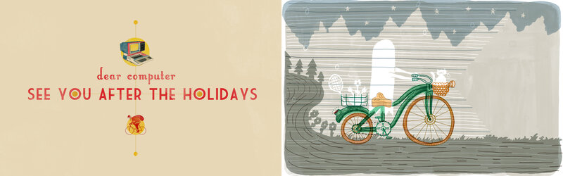 Green Bicycle with Cat — Beige