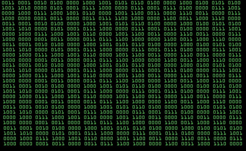 green binary code matrix