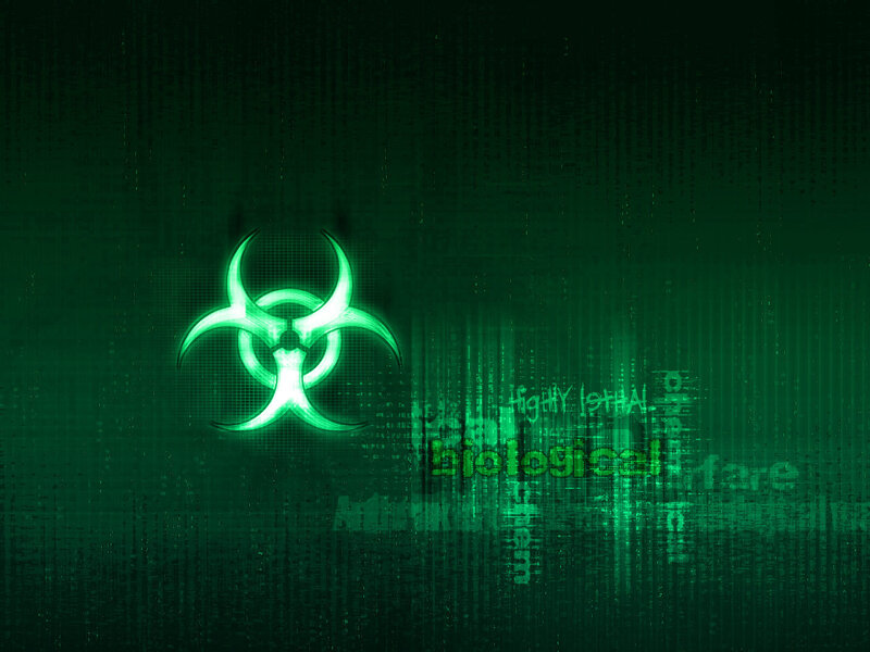 green biohazard digital background
