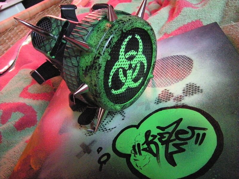 green biohazard speaker