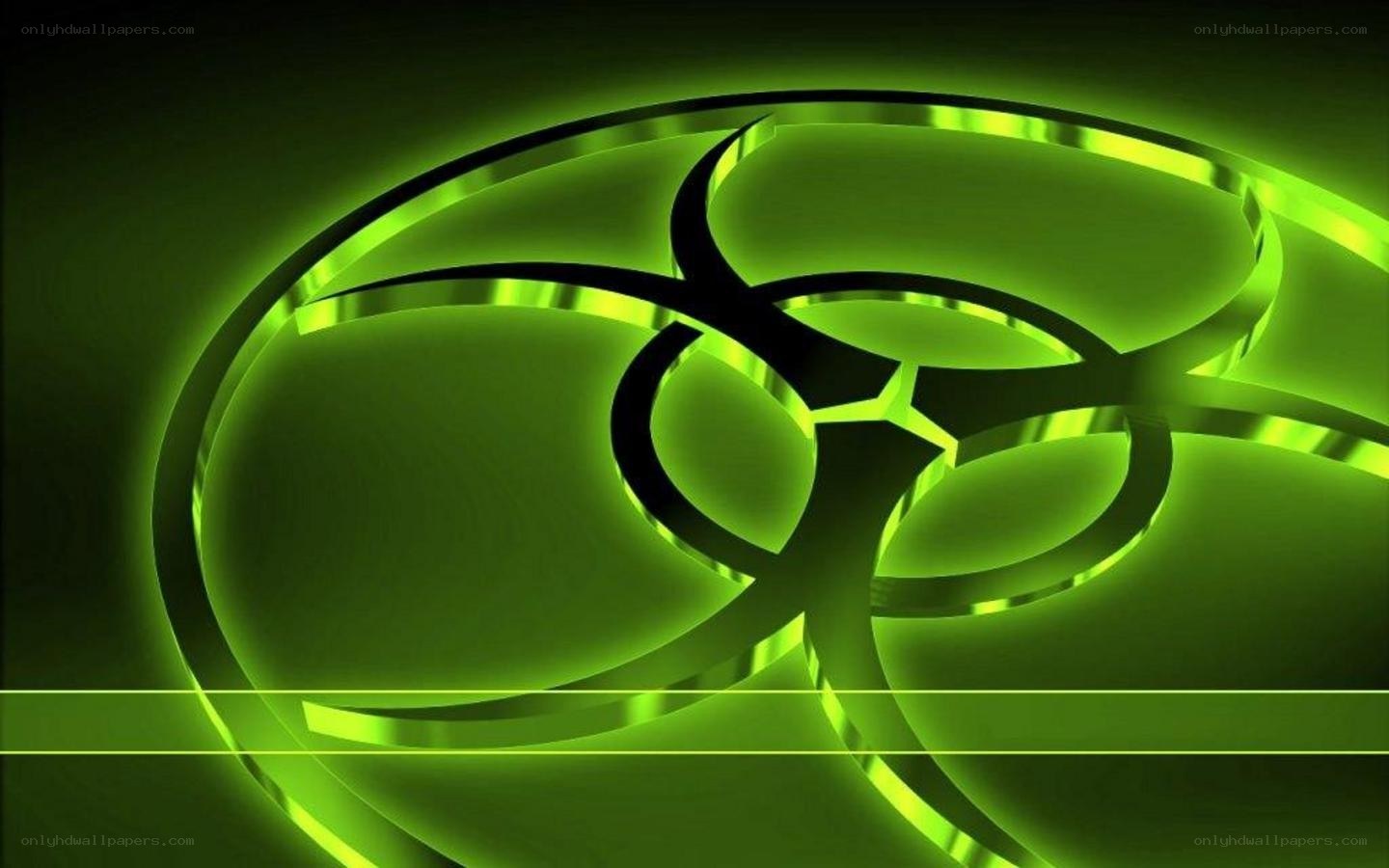 green biohazard symbol
