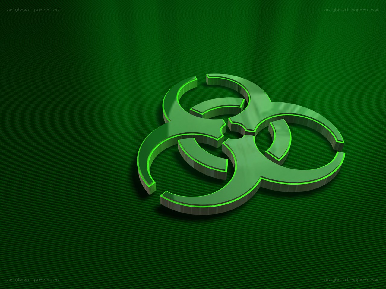 Green biohazard symbol