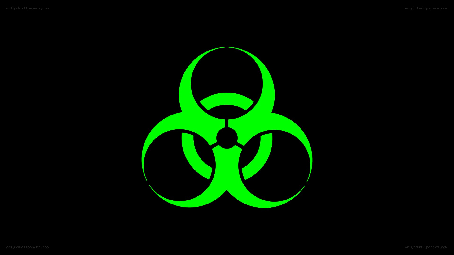 green biohazard symbol
