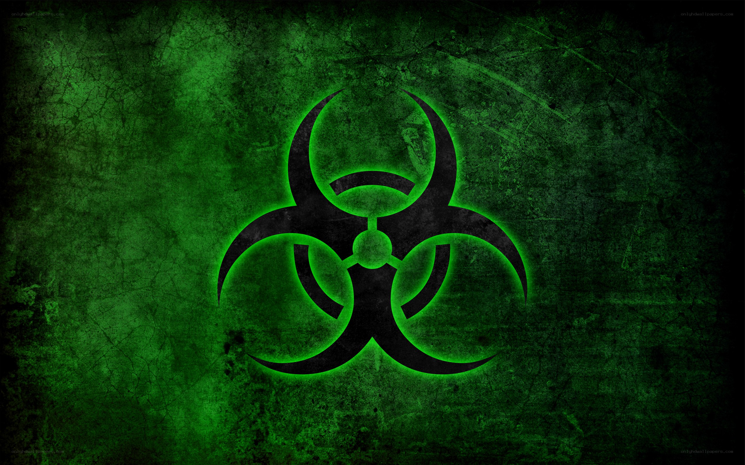 green biohazard symbol
