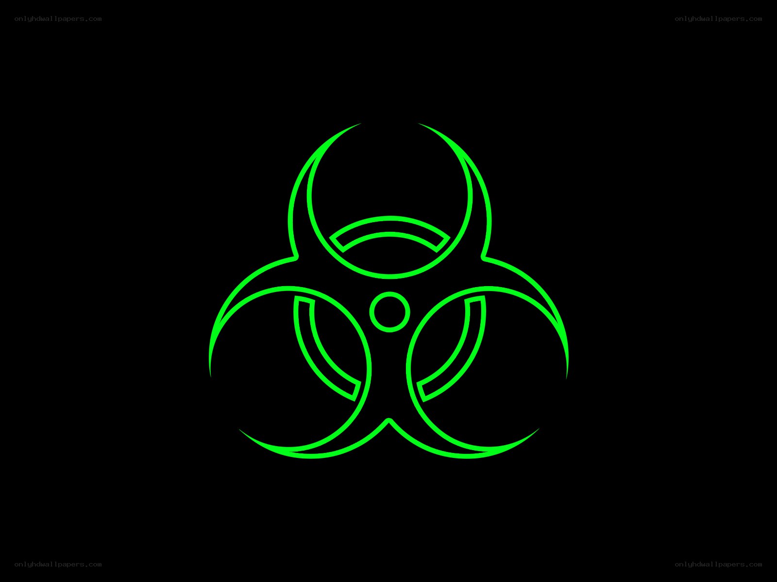 green biohazard symbol