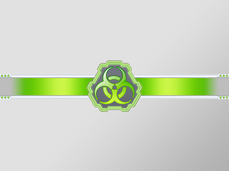 green biohazard symbol design