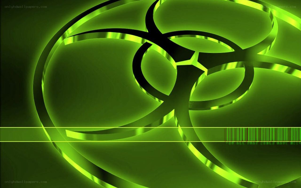 green biohazard symbol design
