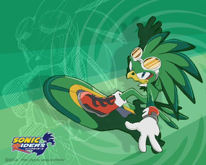 Green Bird Character