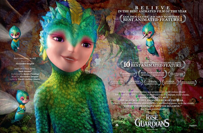 Green Bird-like Character — Fantastical