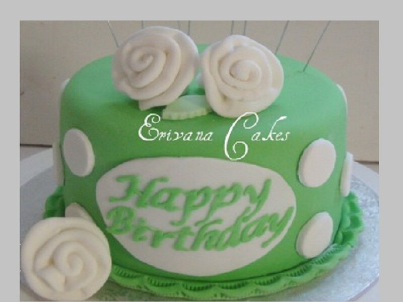 Green Birthday Cake