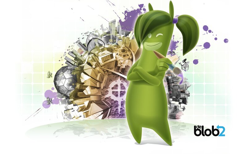 Green Blob Character