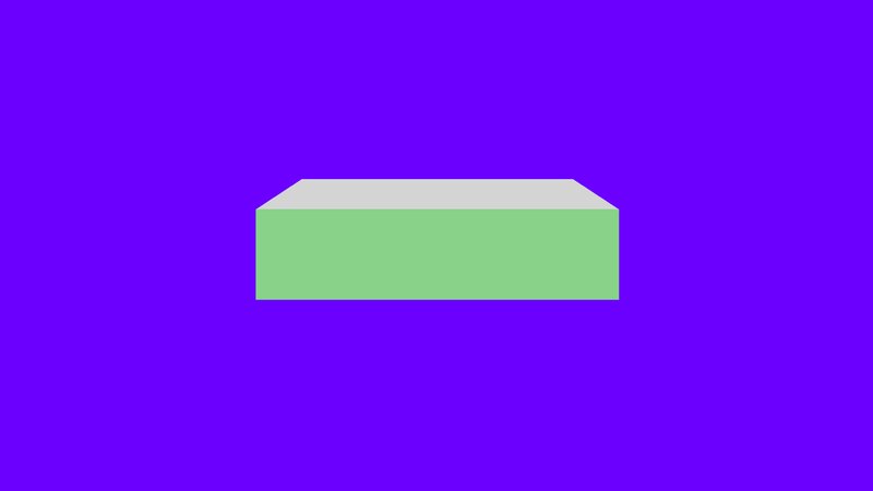 Green Block on Purple