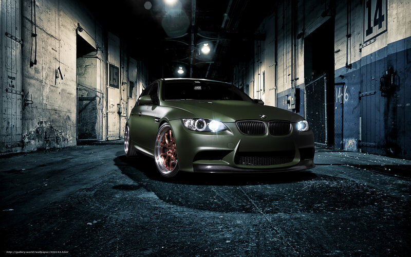 Green Bmw Car — Dramatic