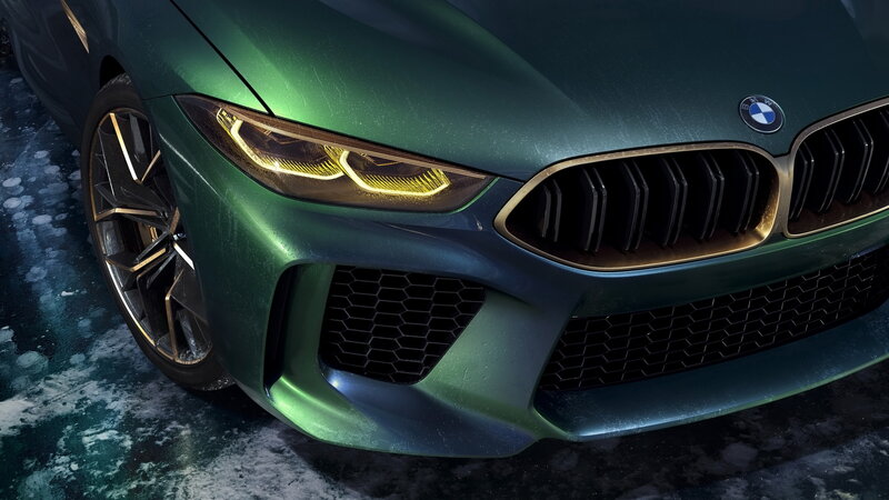 Green Bmw Car Front