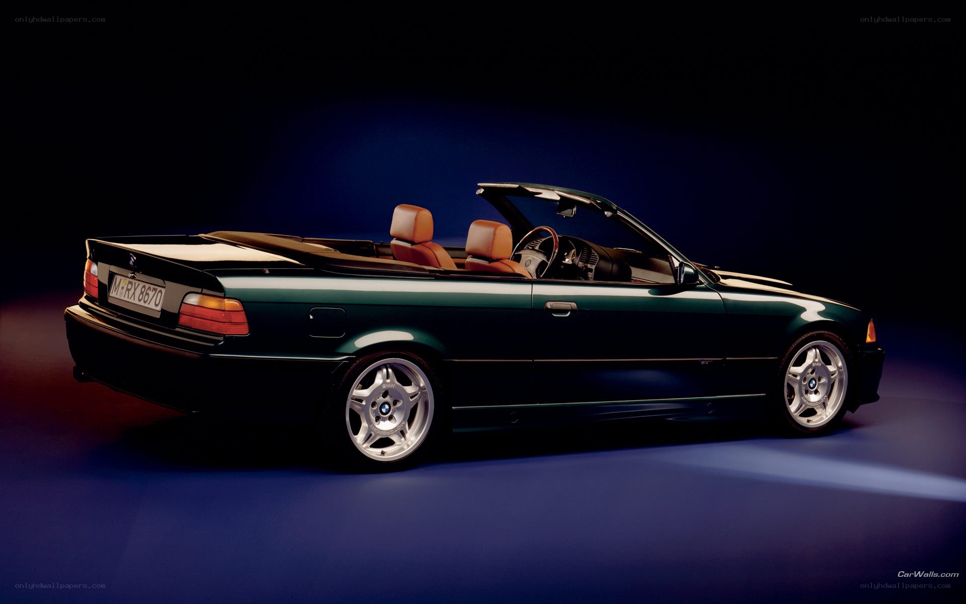 green bmw convertible car