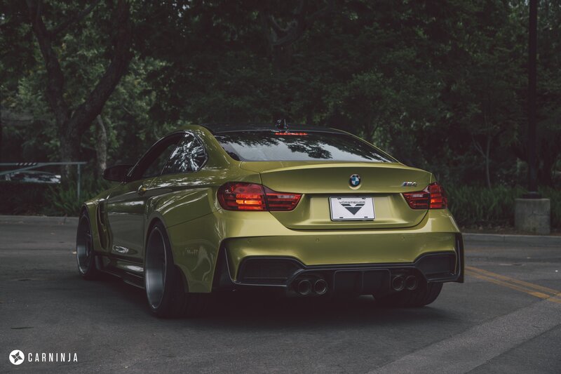 Green BMW M4 Car