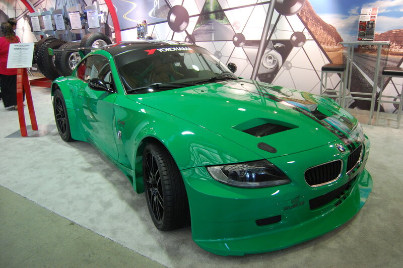 green bmw z4 race car