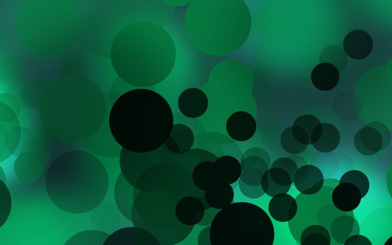 green bokeh circle pattern