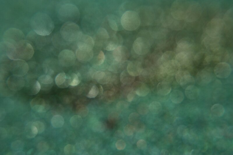 green bokeh light effect