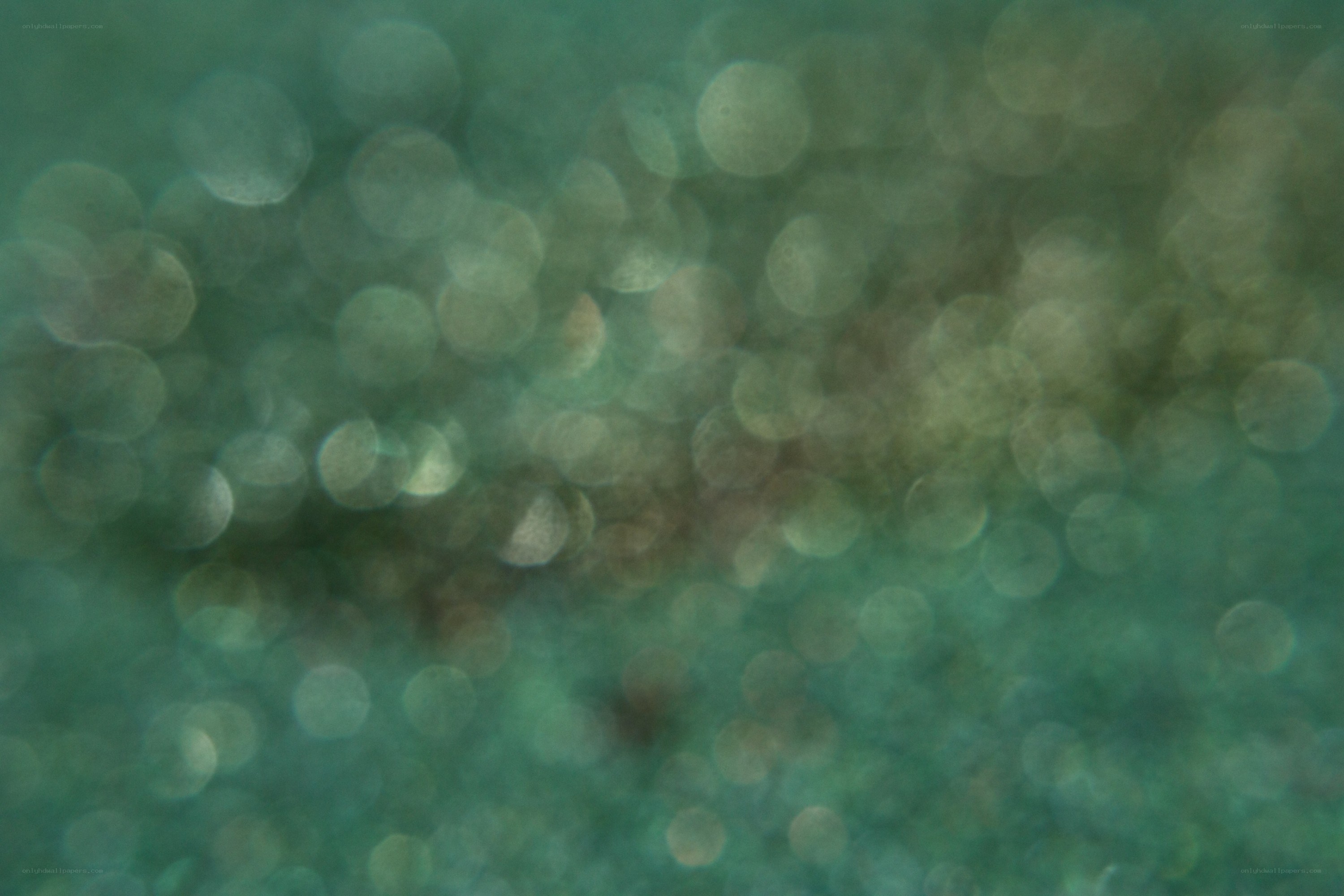 green bokeh light effect
