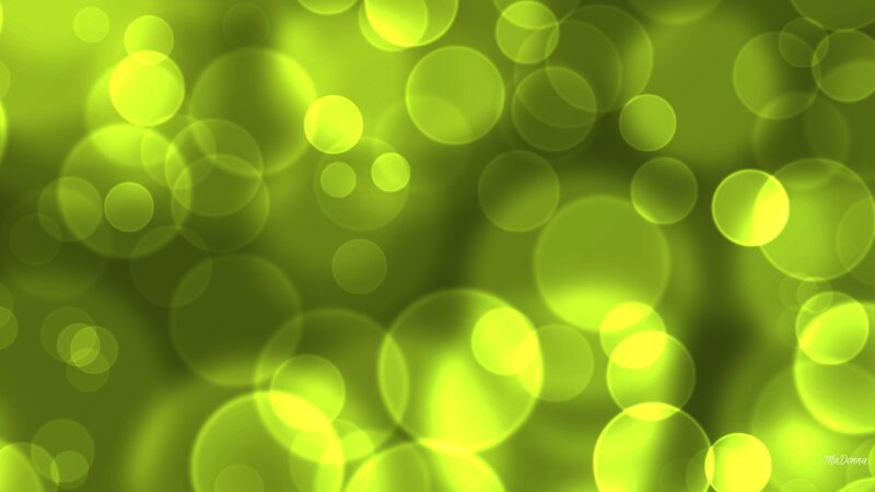 Green Bokeh Lights — Calm, Abstract, Circles
