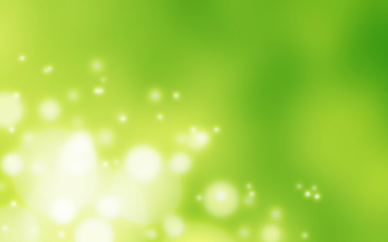 Green Bokeh Lights — Calm, Abstract