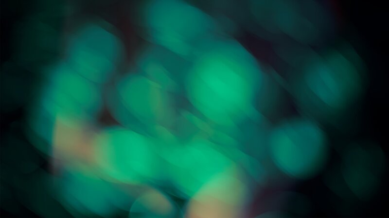 Green Bokeh Lights — Dreamy, Night
