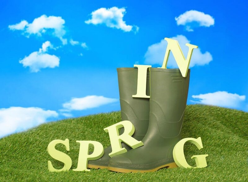 Green Boots on Grass