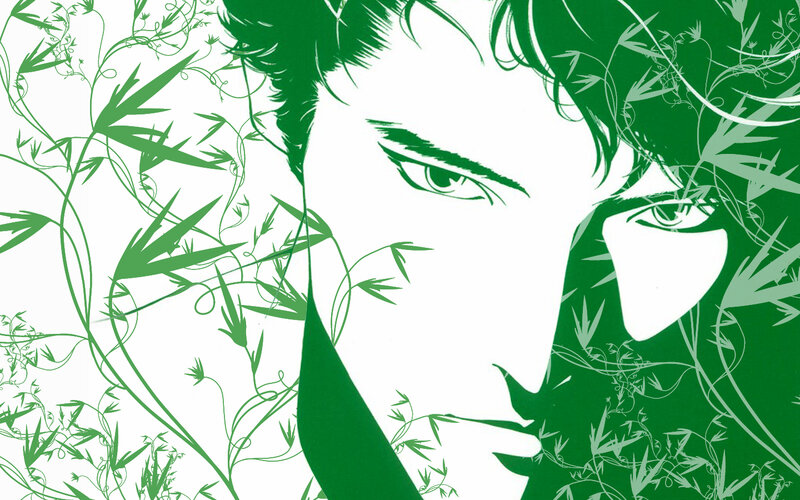 green botanical portrait