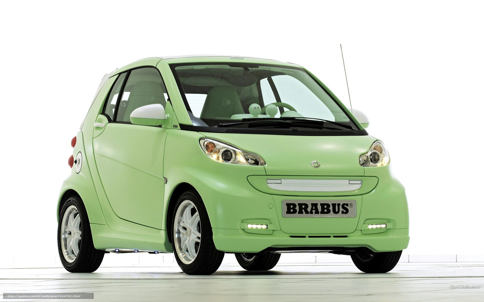 Green Brabus Smart Car