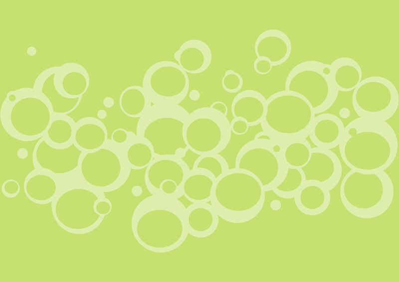 green bubble pattern background