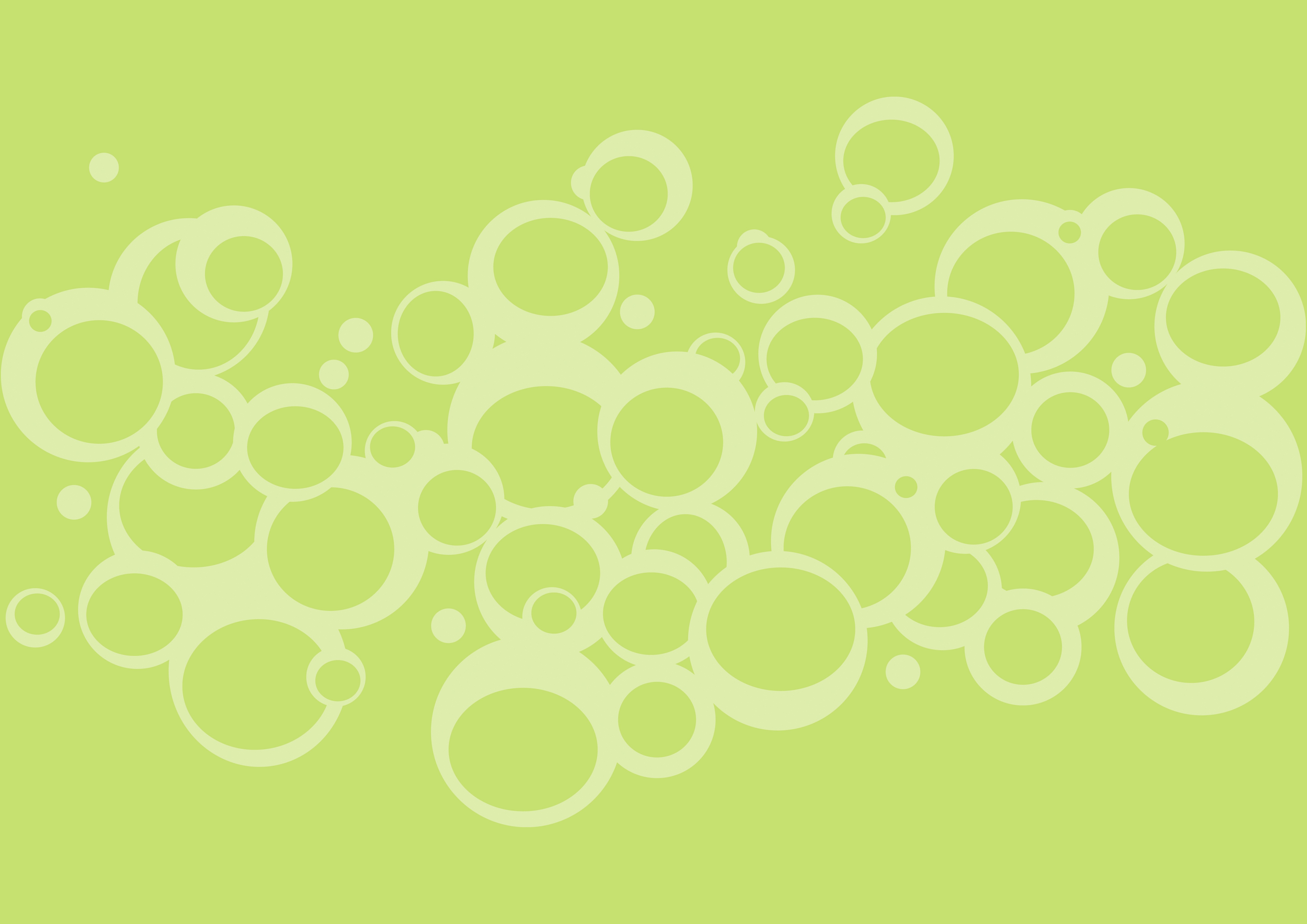 green bubble pattern background
