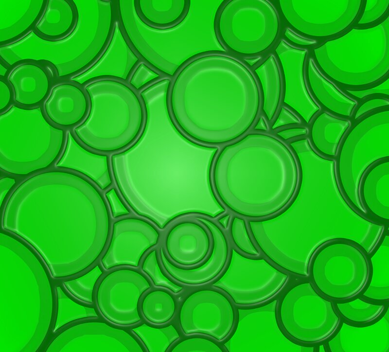 Green Bubble Pattern
