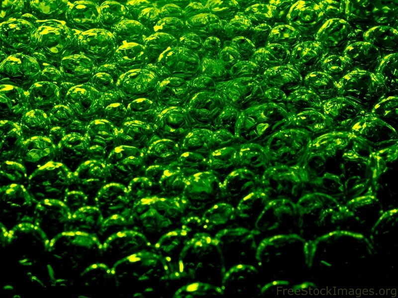 green bubble wrap texture