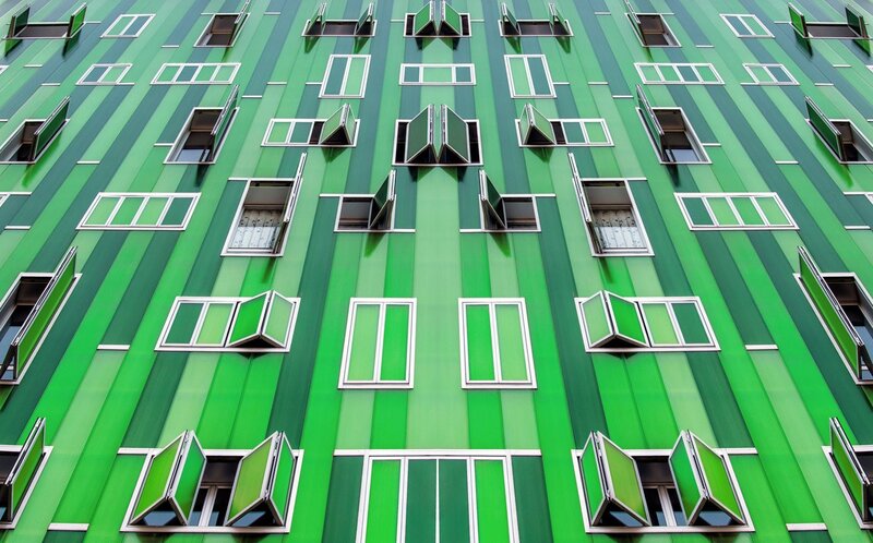 Green Building Facade
