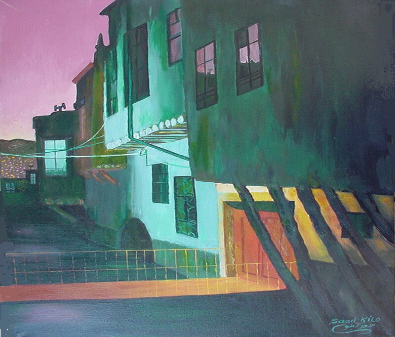 Green Buildings at Dusk