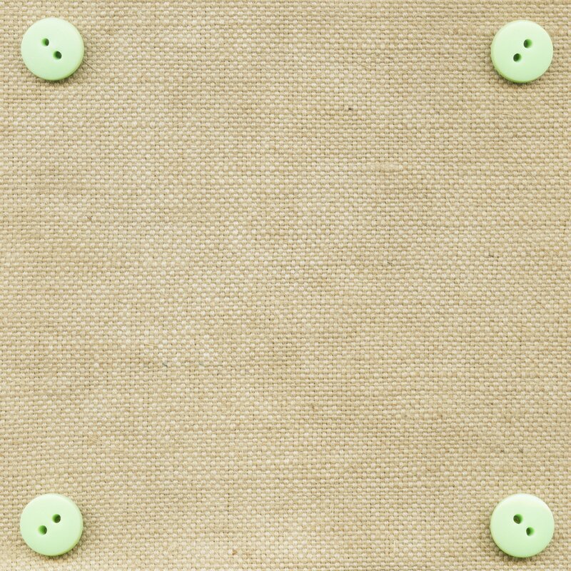 green buttons on burlap