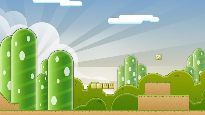Green Cactus Landscape — Playful, Morning