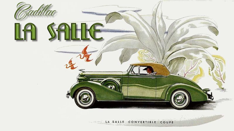 Green Cadillac Car — Retro