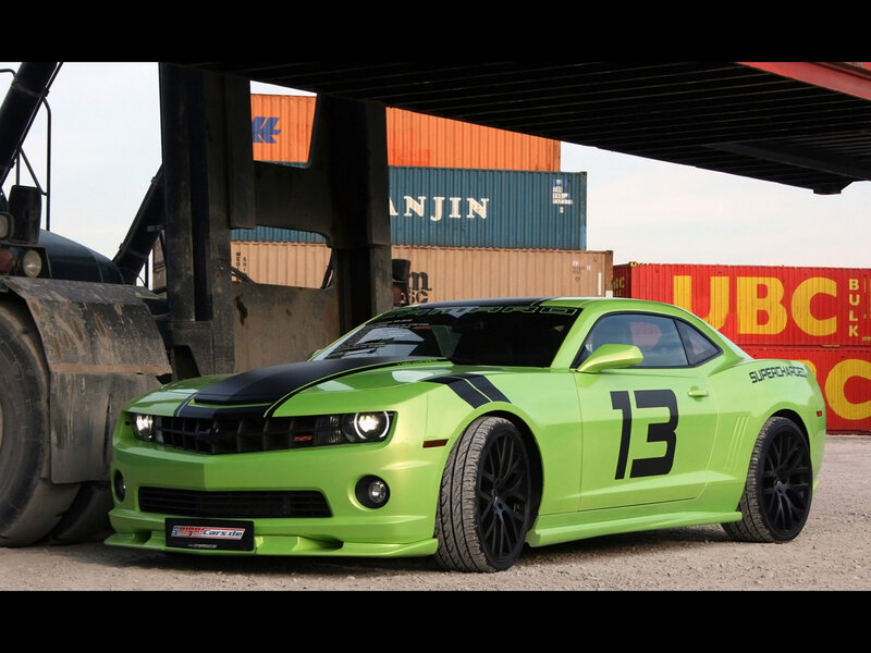 Green Camaro Car — Lime Green