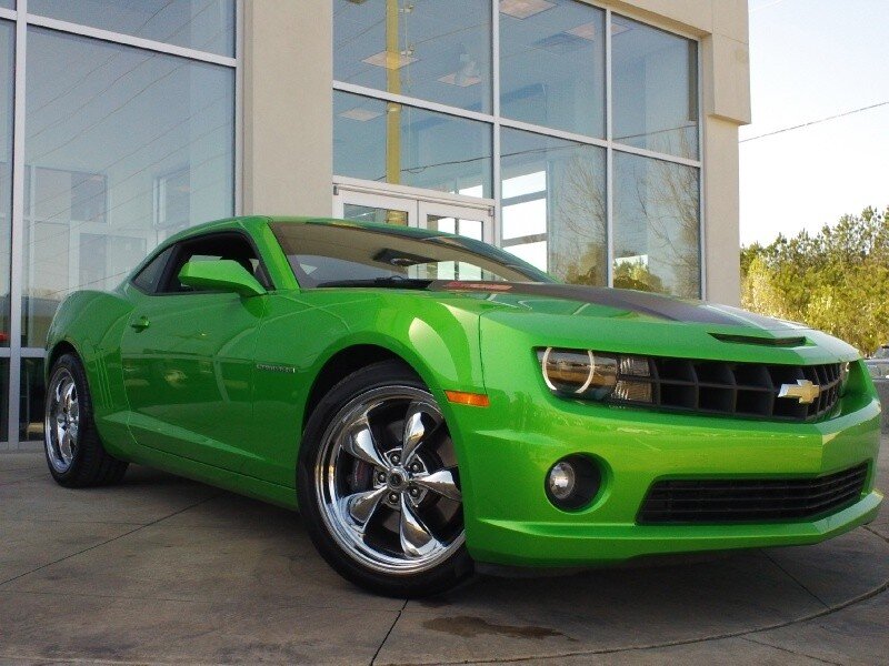 Green Camaro Car — Neutral, Afternoon, Photograph