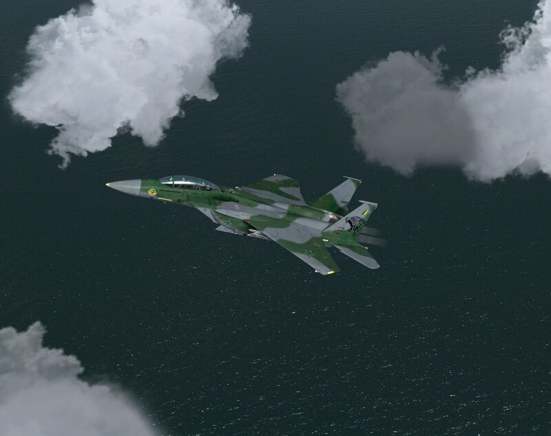 Green Camo Jet Fighter