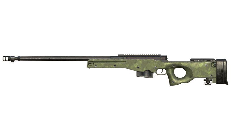 Green Camo Sniper Rifle