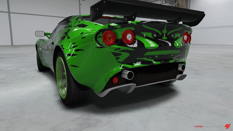 green camo sports car