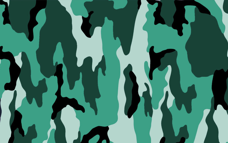 Green Camouflage Pattern — Neutral, Vector Art