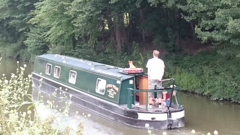 Green Canal Boat