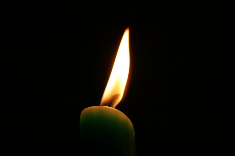 Green Candle Flame