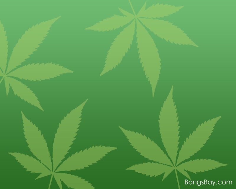 green cannabis leaf pattern