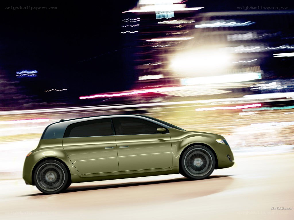 green car at night