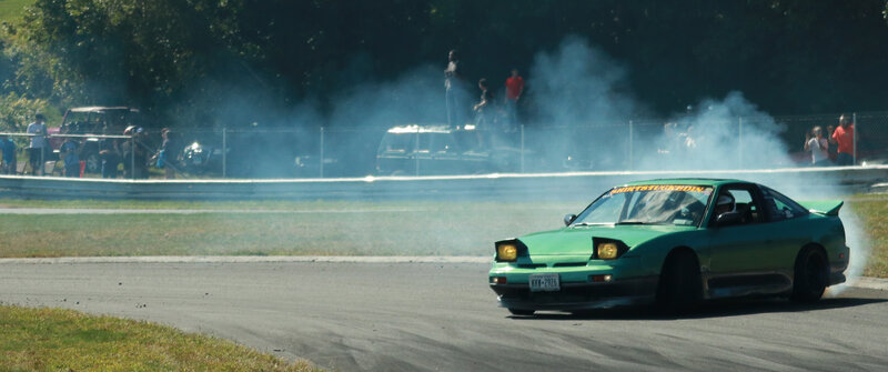 Green Car Drifting — Dynamic